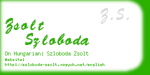 zsolt szloboda business card